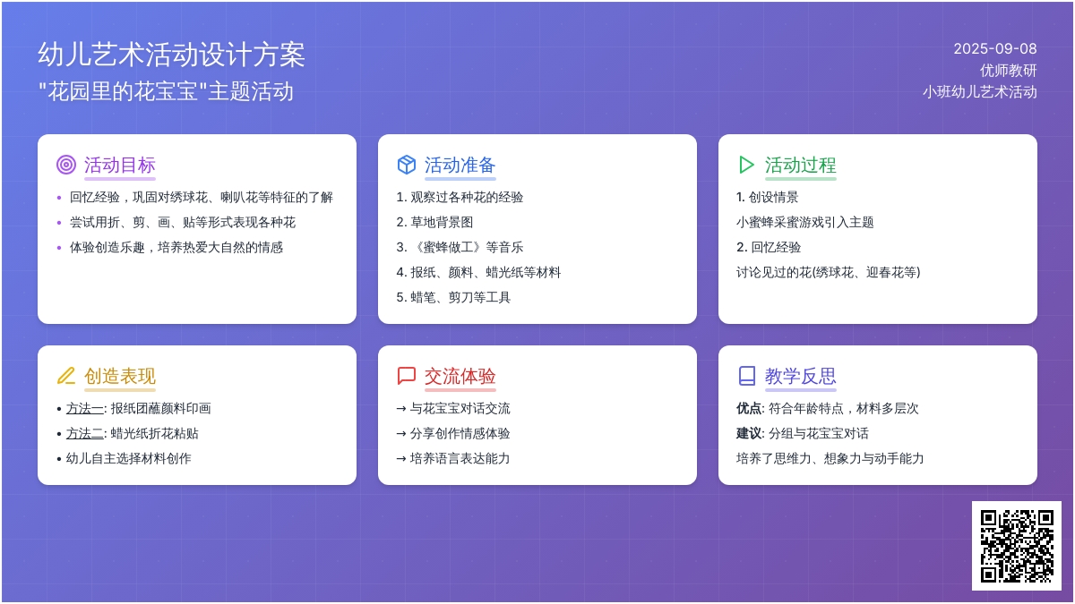 幼儿园小班社会活动：花儿真美丽