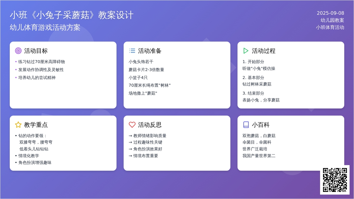幼儿园小班教案《小兔子采蘑菇》含反思