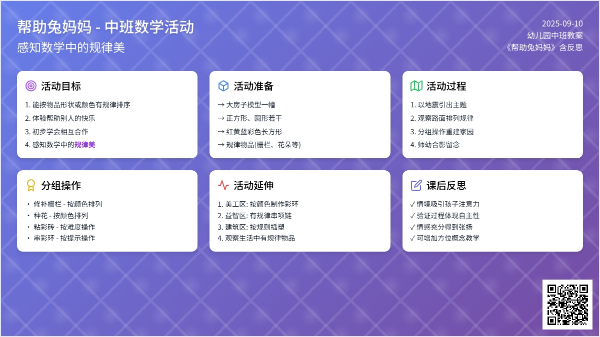 幼儿园中班教案《帮助兔妈妈》含反思