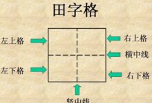 田字格里写数字和汉字的标准格式（上）-幼师课件网