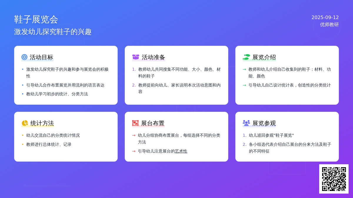 数学活动――鞋子展览会