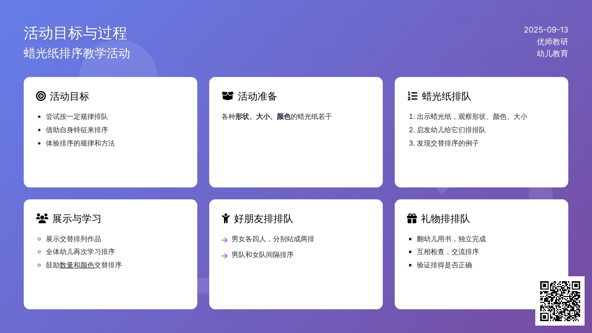 幼儿园小班数学教案：好朋友，排排队