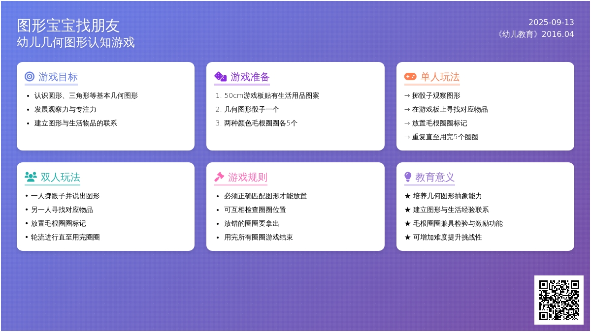 幼儿园小班科学活动：图形孩子找朋友