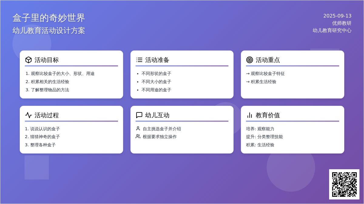 幼儿园小班科学教案：有趣的盒子