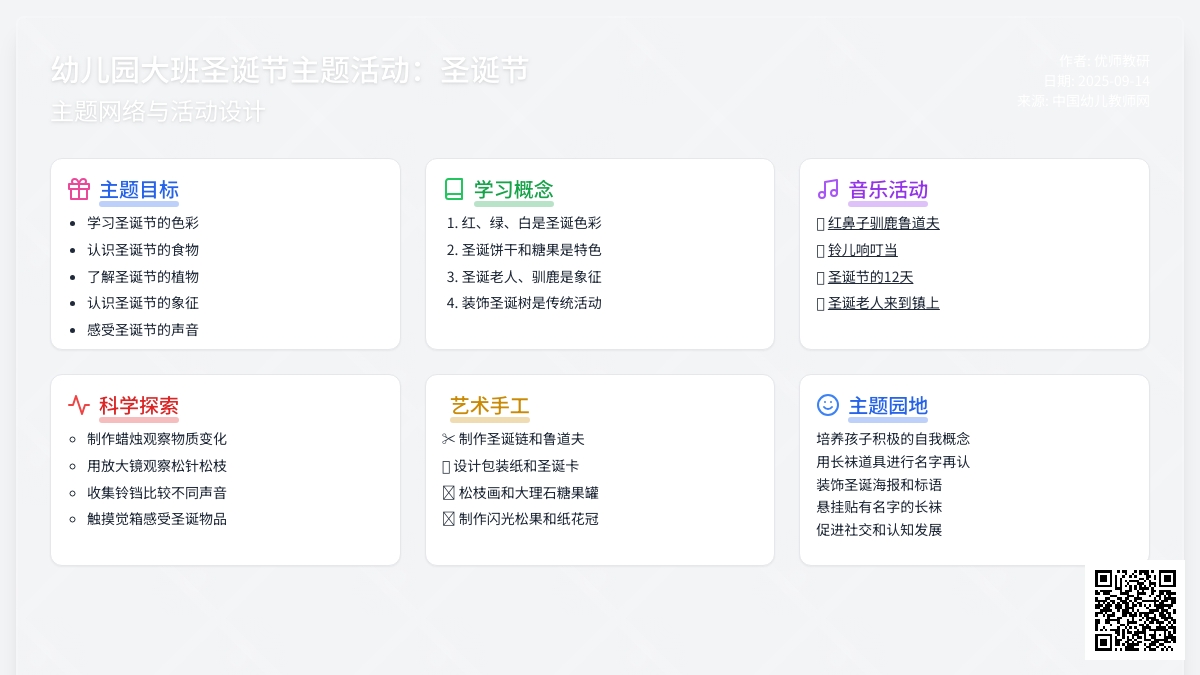 幼儿园大班圣诞节主题活动：圣诞节