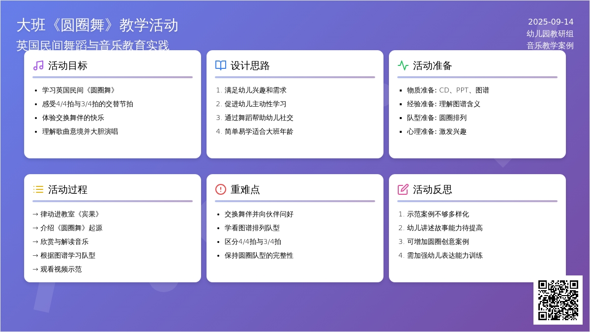 幼儿园大班音乐教案《圆圈舞》含反思