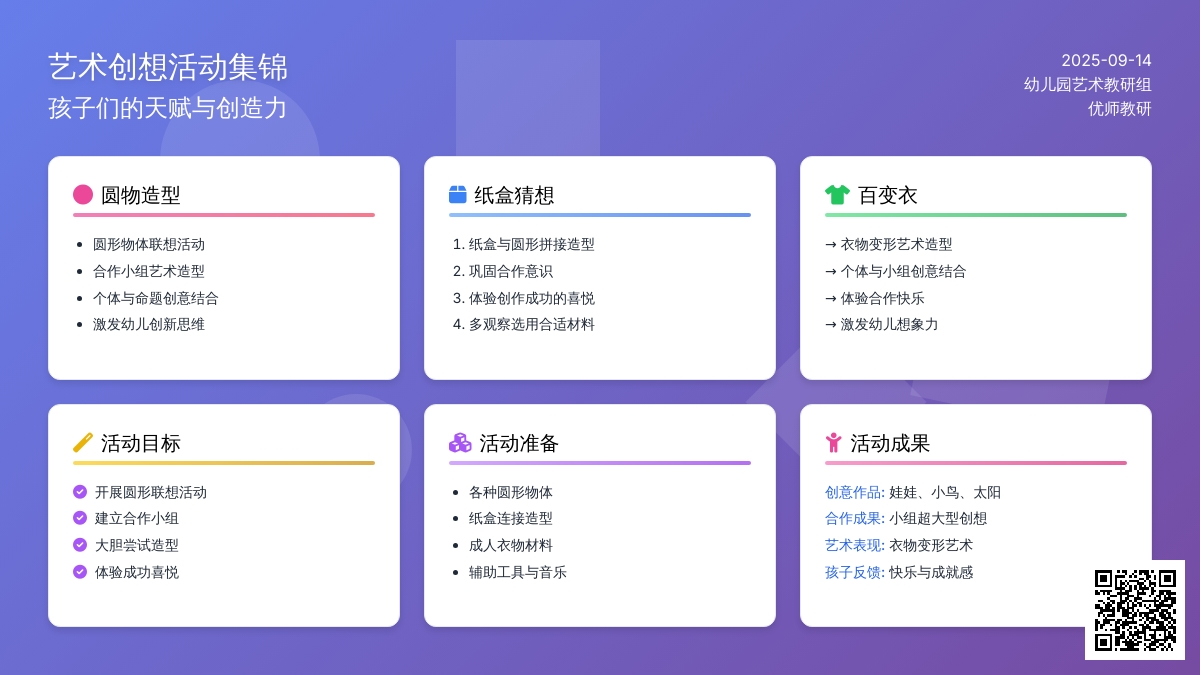 幼儿园大班艺术创想系列活动