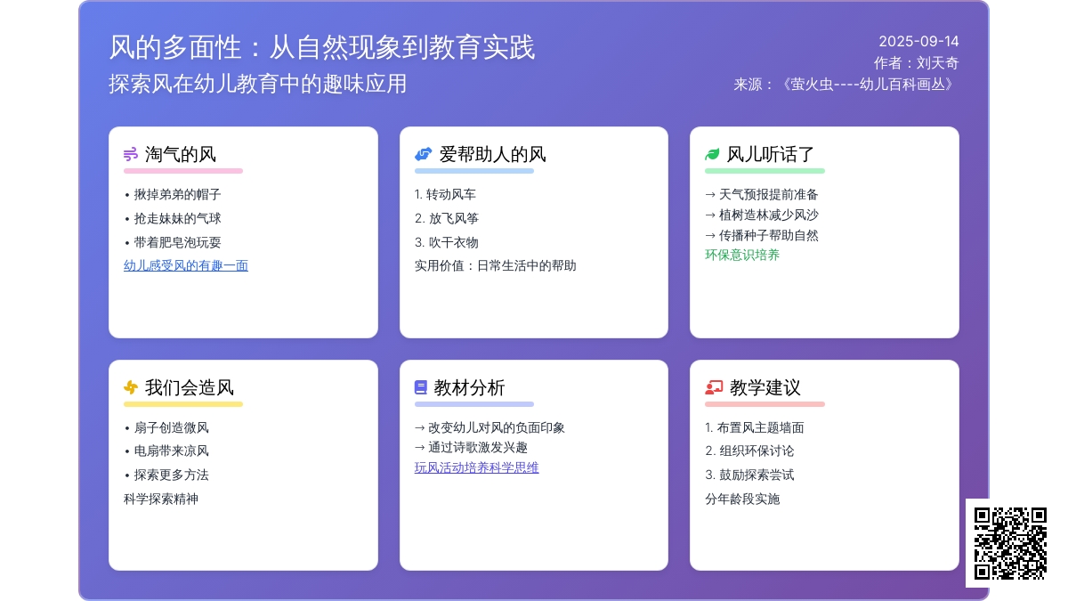 幼儿园春季主题活动：好玩的风