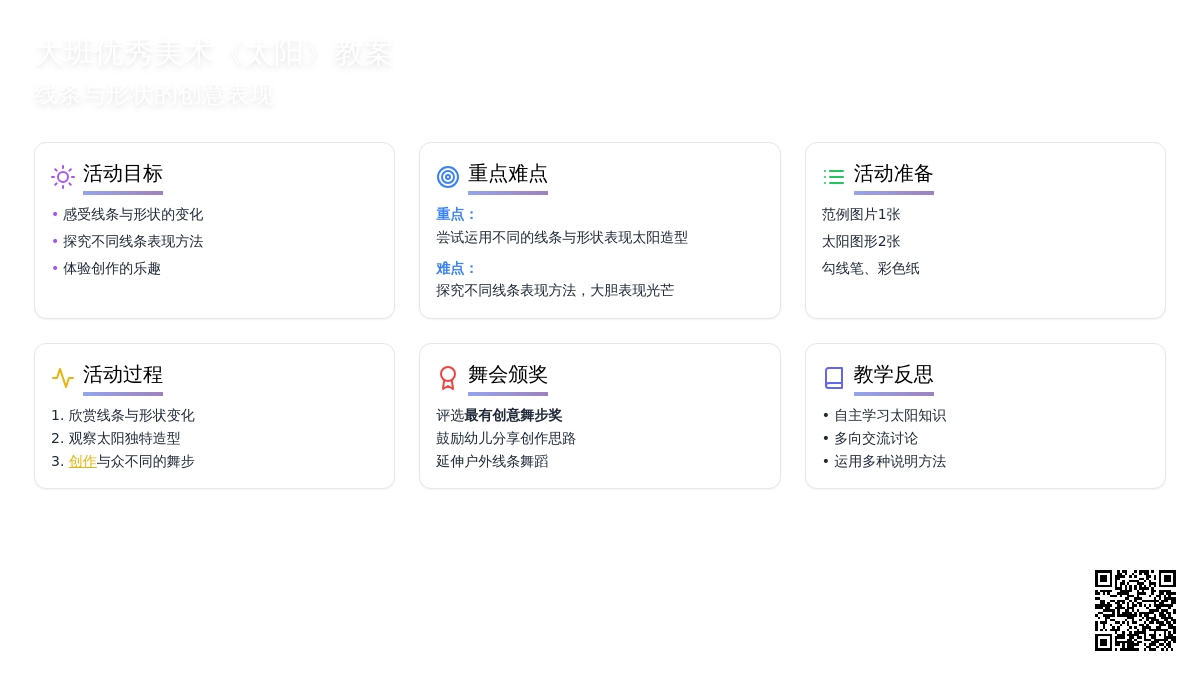 大班优秀美术教案《太阳》含反思