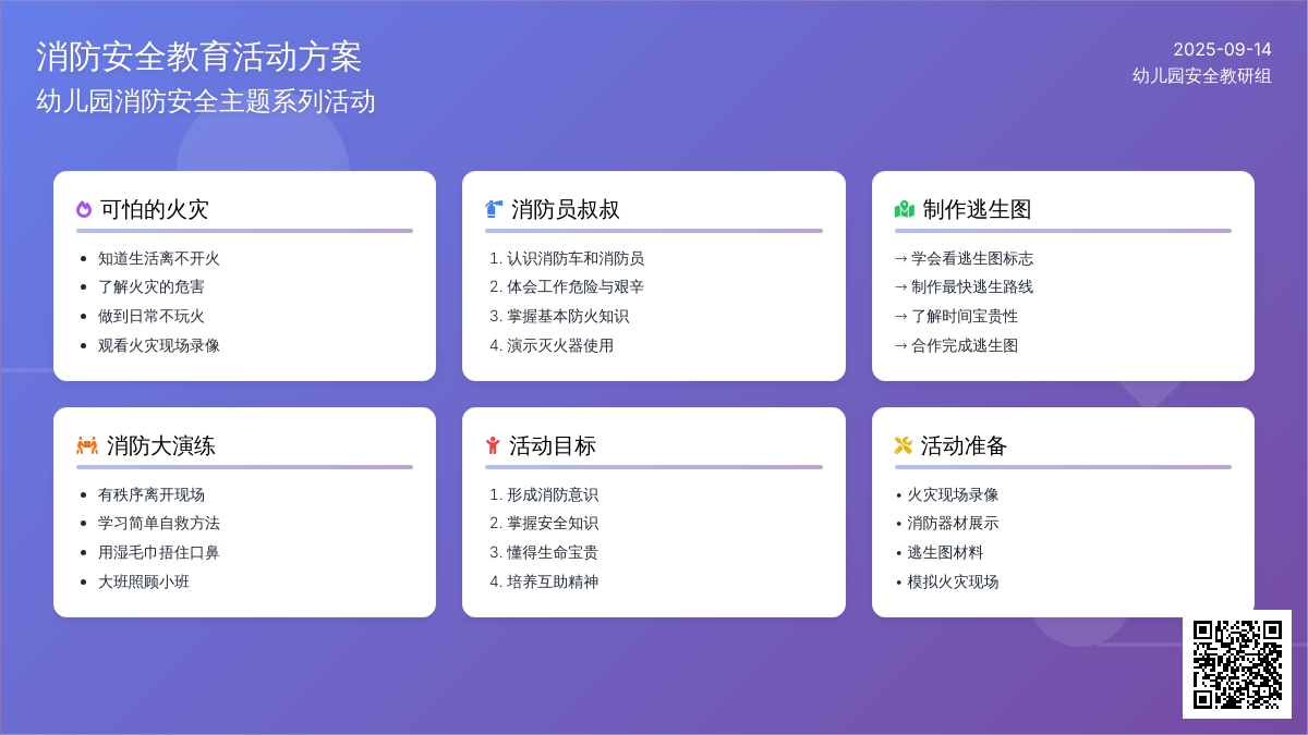 幼儿园大班主题活动：可怕的火灾