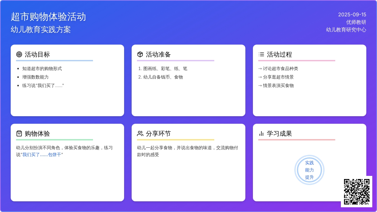 大班社会活动――我会买食物（石晓燕）