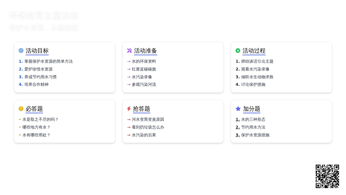 幼儿园教案：生命之水