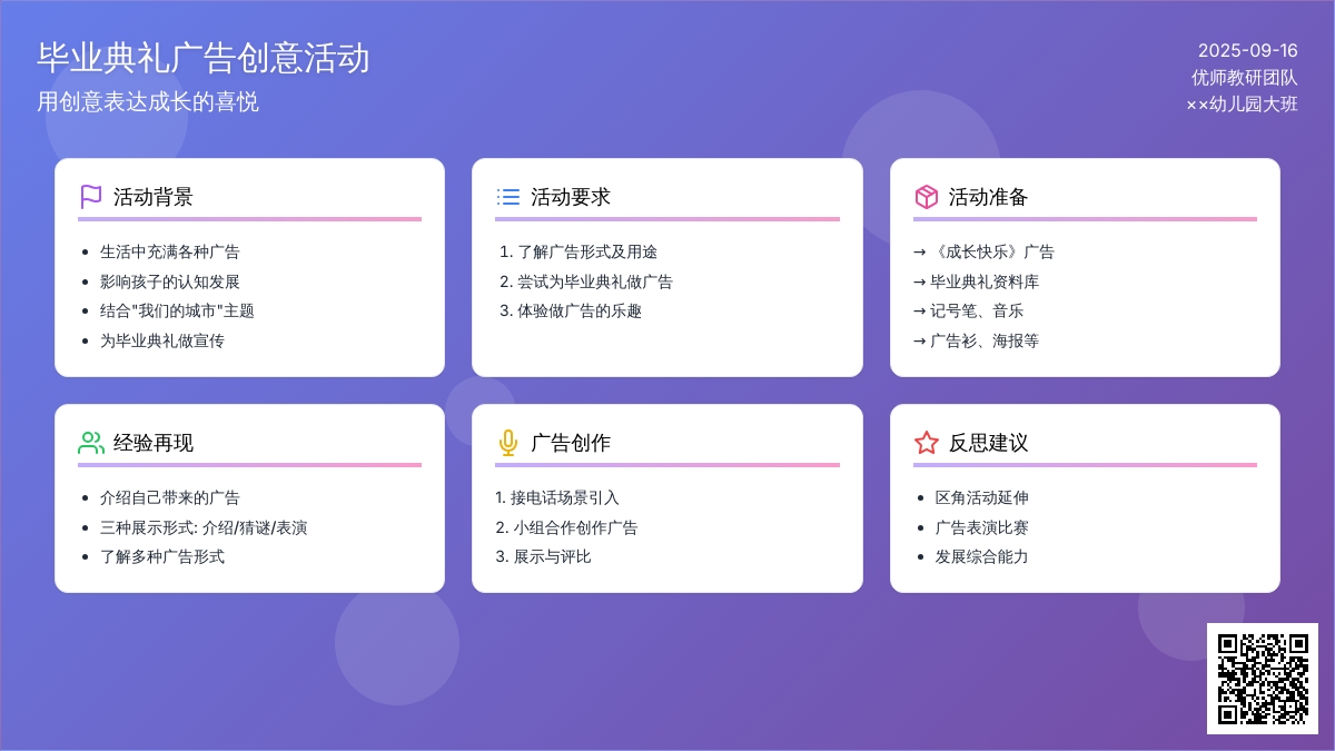 幼儿园大班教案：做广告
