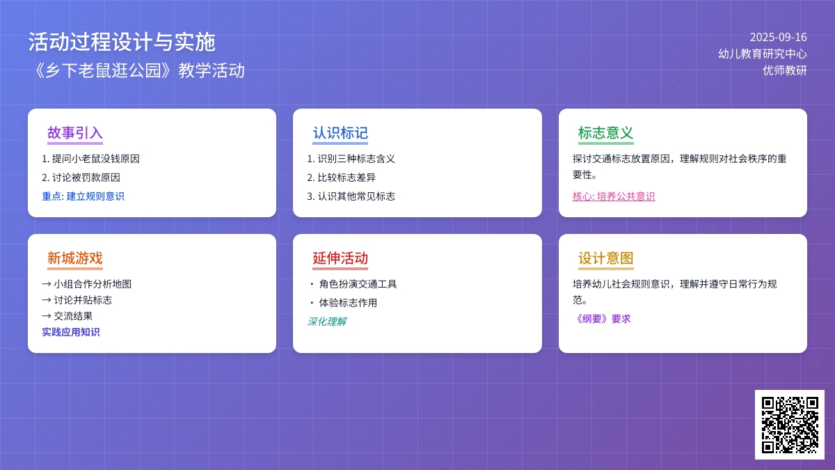 幼儿园大班社会活动：乡下老鼠逛公园
