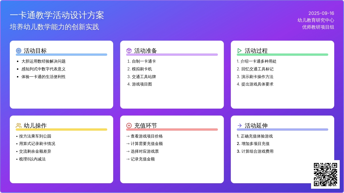 幼儿园大班社会活动：我的一卡通