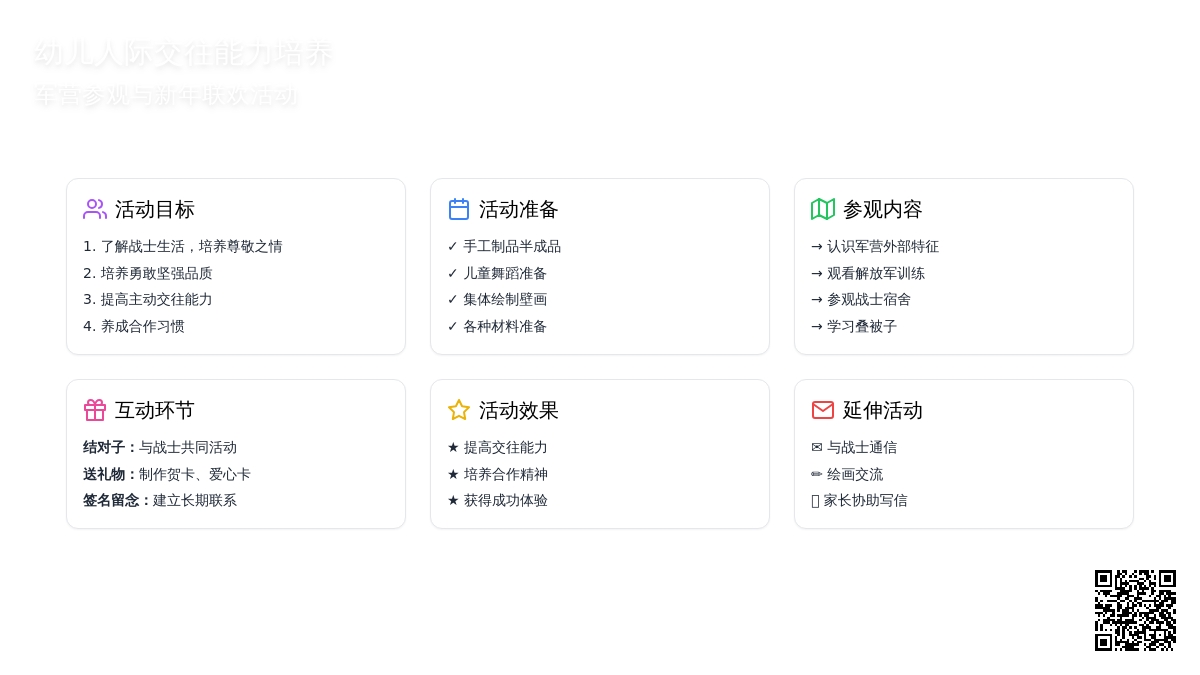 幼儿园大班社会活动：与解放军叔叔交朋友
