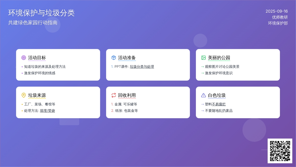 幼儿园大班社会活动：生活中的垃圾