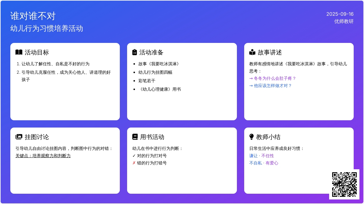 健康活动――谁对谁不对