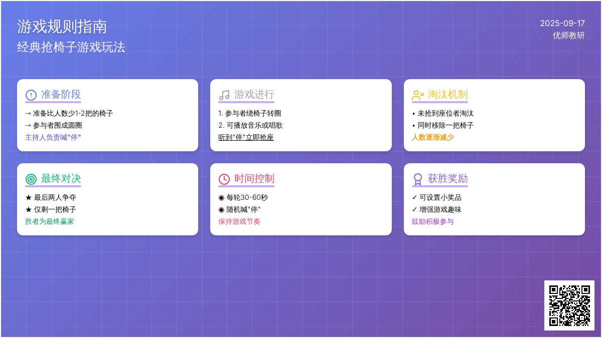 幼儿园体育游戏：抢椅子