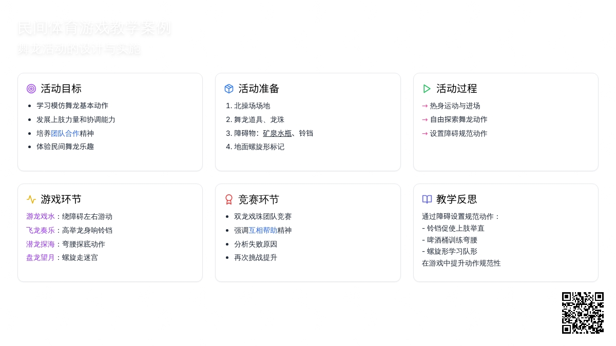 幼儿园大班体育游戏：民间游戏--舞龙
