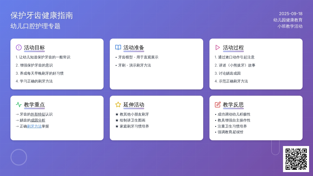 幼儿园小班教案《保护牙齿》含反思