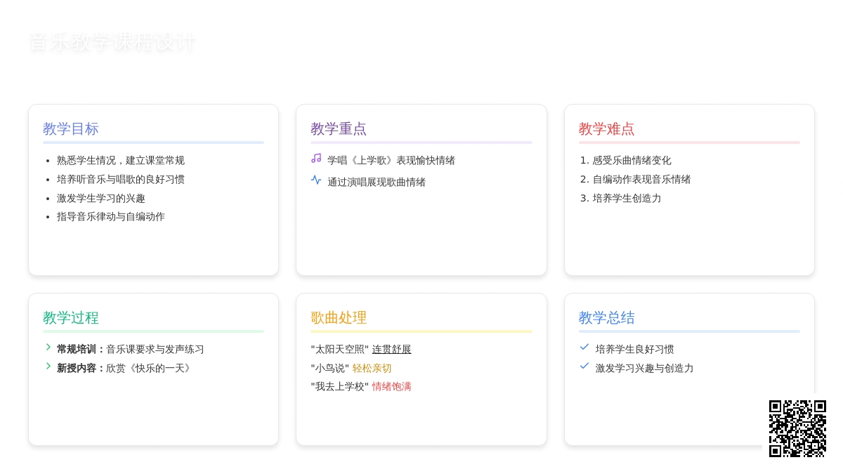 幼儿园大班音乐教案：上学歌
