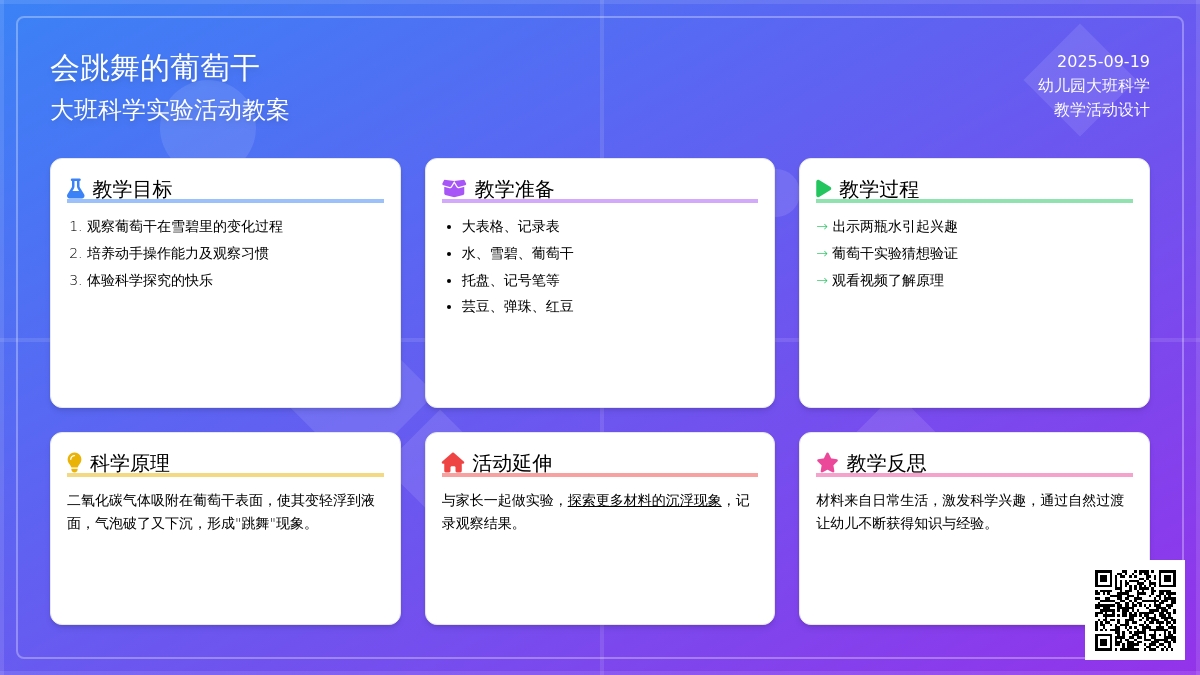 大班科学教案《会跳舞的葡萄干》含反思
