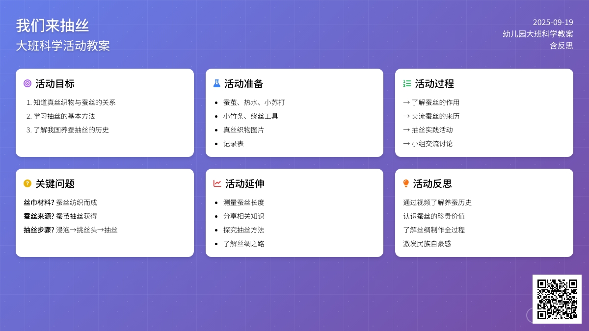 幼儿园大班科学教案《我们来抽丝》含反思
