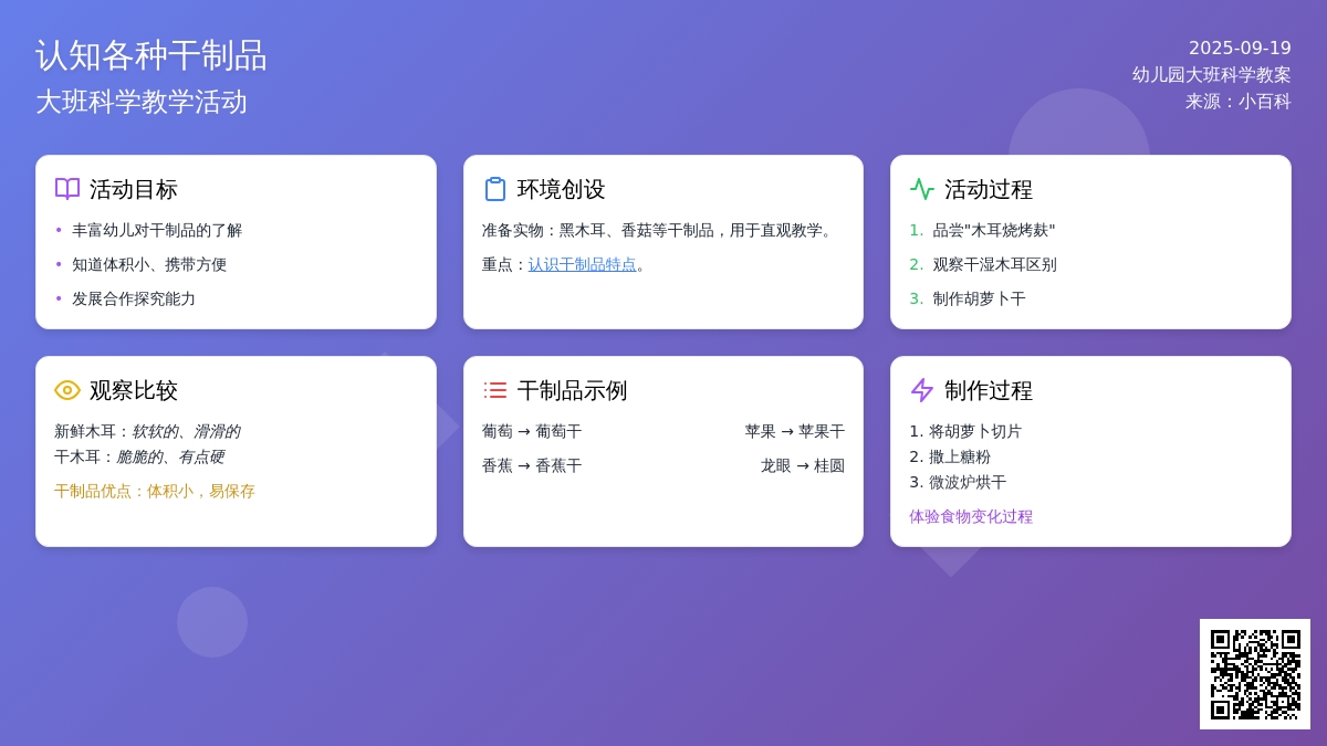 大班科学教案《认知各种干制品》 大班科学教案《认知各种干制品》