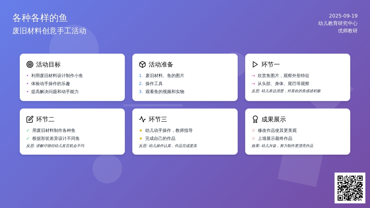 幼儿园大班美术教案：各种各样的鱼