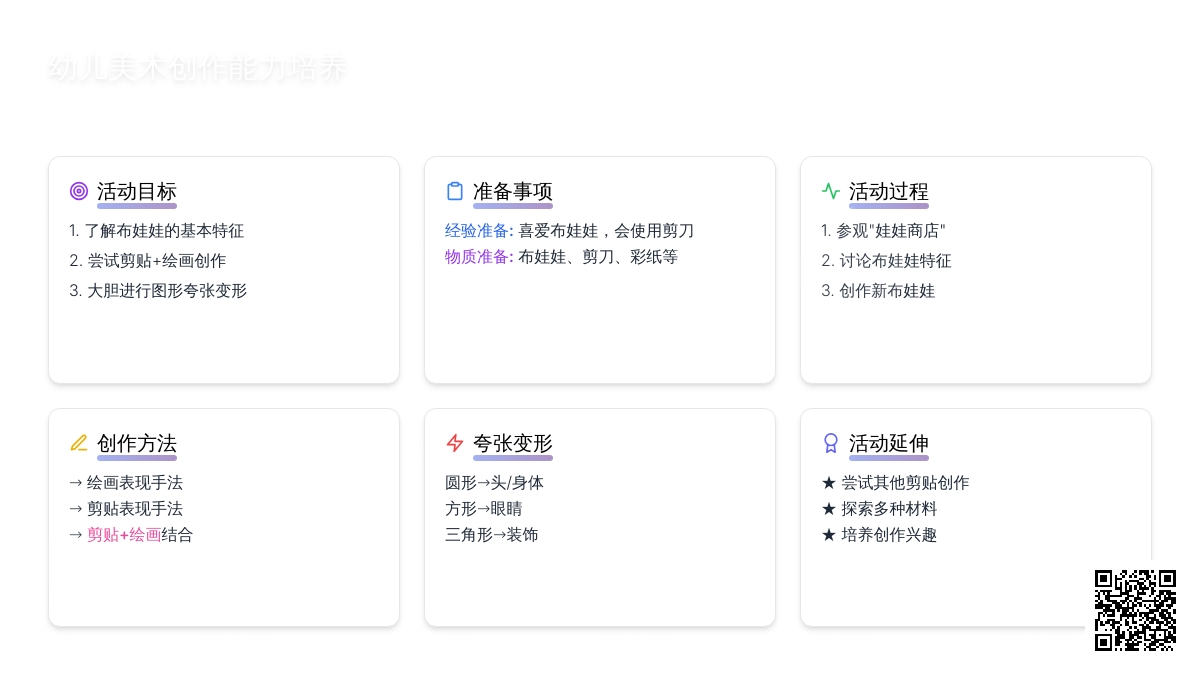 幼儿园大班美术活动：我设计的布娃娃
