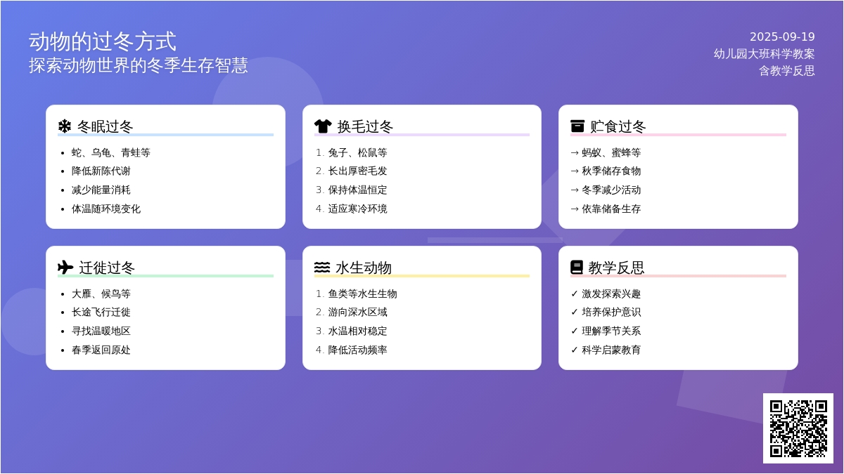 幼儿园大班优秀科学教案《动物的过冬方式》含反思