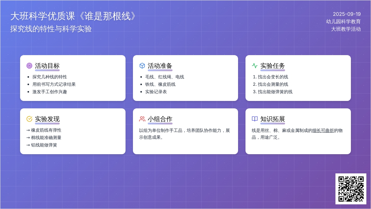 大班科学优质课教案《谁是那根线》
