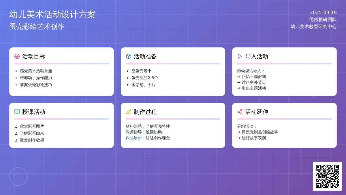 幼儿园大班美工活动：《彩蛋》
