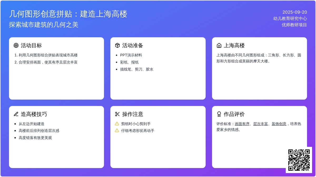 幼儿园大班美术教案:漂亮的大楼 幼儿园大班美术教案:漂亮的大楼