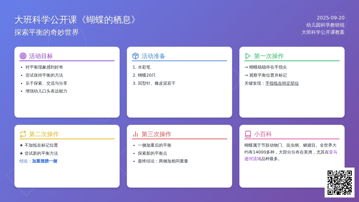大班科学公开课教案《蝴蝶的栖息》