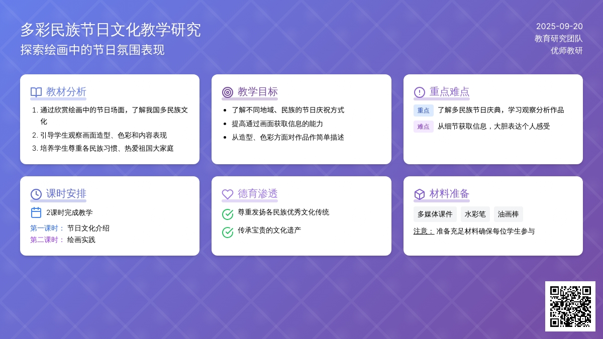 幼儿园大班艺术活动：绘画中的节日