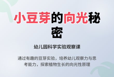 幼儿园大班教案《不一样的小豆芽》含反思-幼师课件网