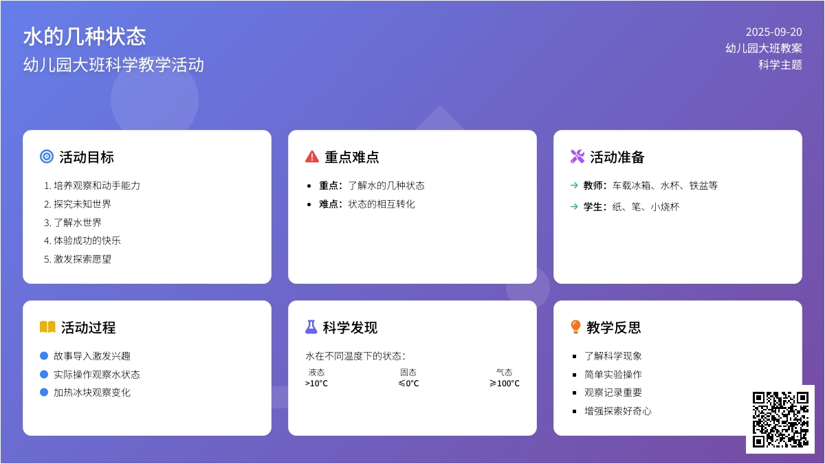 幼儿园大班教案《水的几种状态》含反思 幼儿园大班教案《水的几种状态》含反思