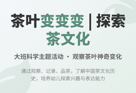 幼儿园大班教案《茶叶变变变》-幼师课件网