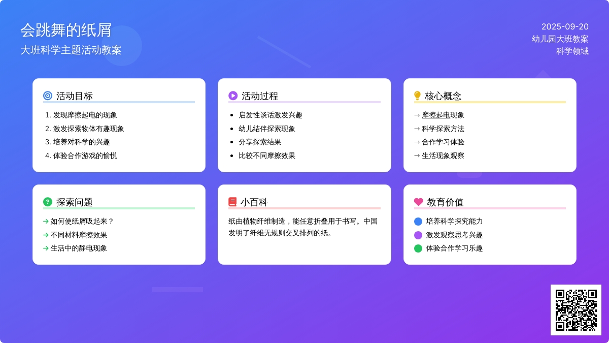 幼儿园大班教案《会跳舞的纸屑》 幼儿园大班教案《会跳舞的纸屑》
