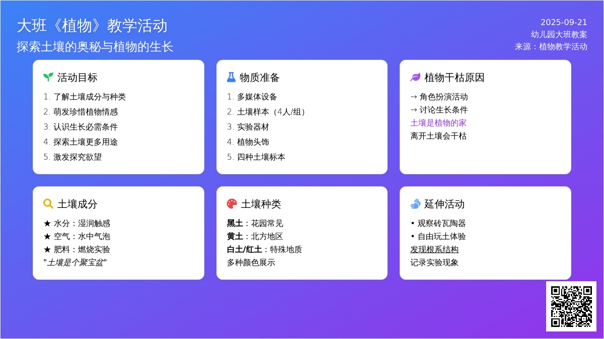 幼儿园大班教案《植物》