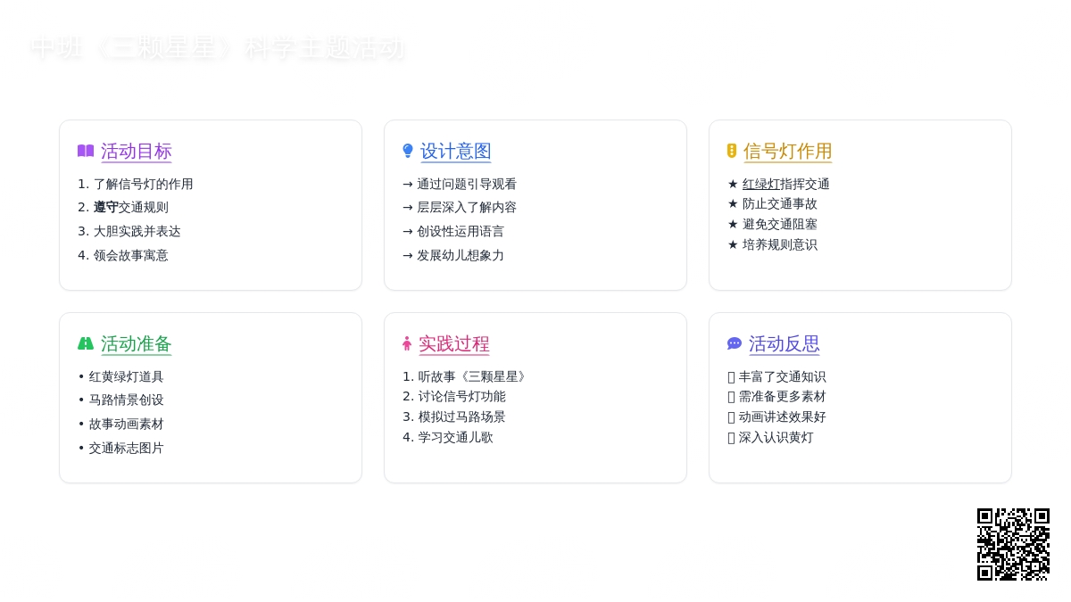 幼儿园中班教案《三颗星星》含反思