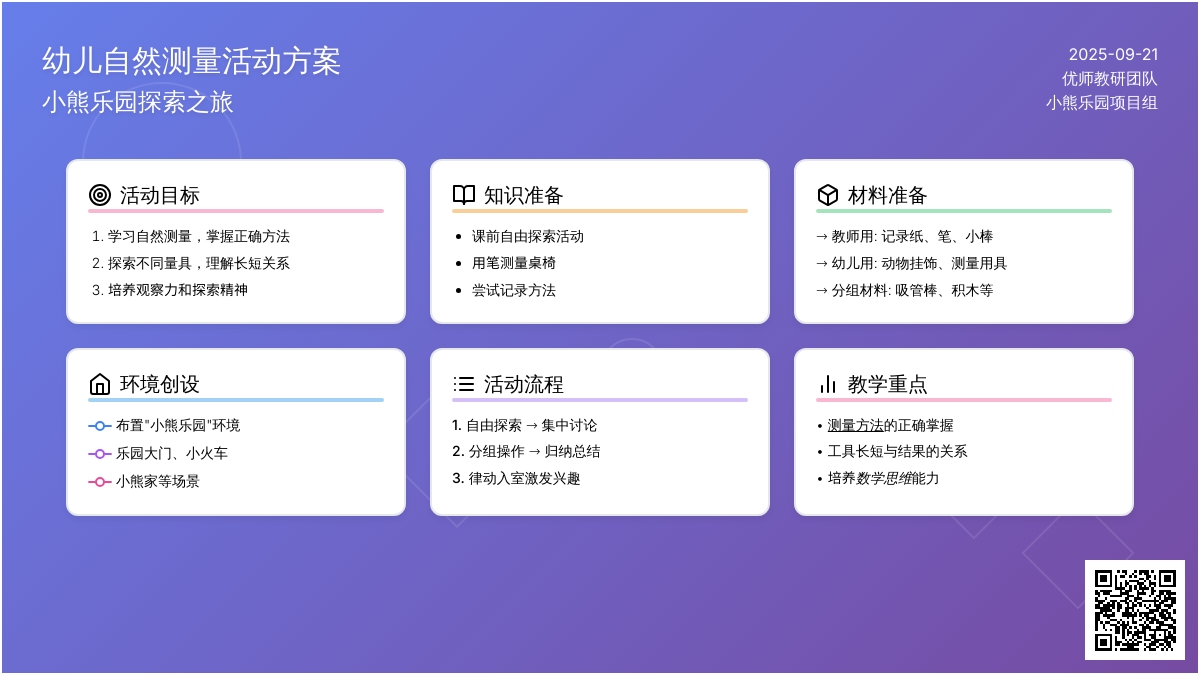 幼儿园大班数学教案――自然测量