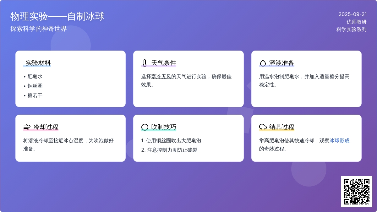 物理实验――自制冰球