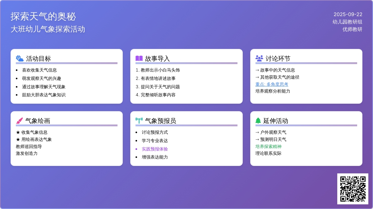 科学活动――小小气象预报员