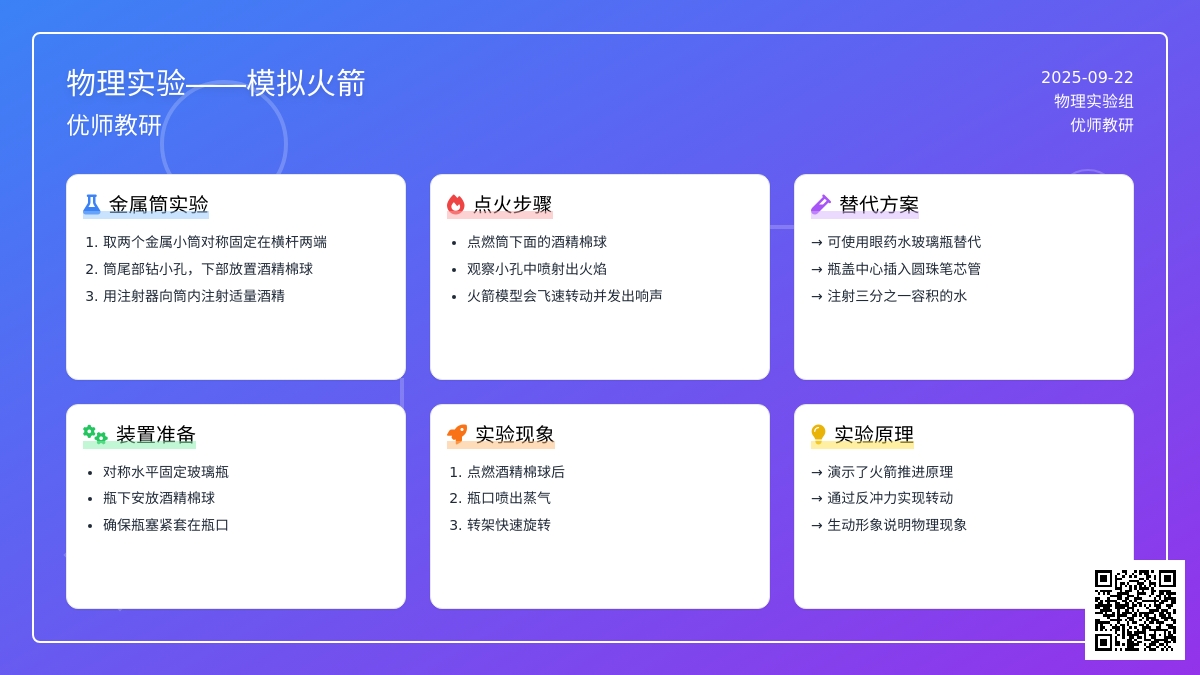 物理实验――模拟火箭