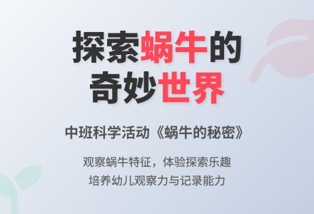 幼儿园中班教案《蜗牛的秘密》含反思-幼师课件网