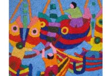 纸浆画成品展示及相关知识-幼师课件网
