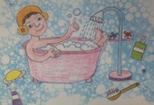 幼儿手工--滑溜溜的泡泡浴-幼师课件网